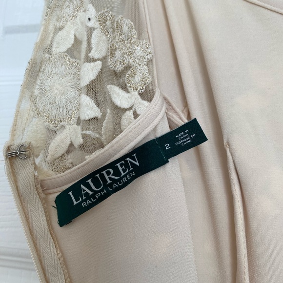 Ralph Lauren embroidered sheath gown - Picture 6 of 7